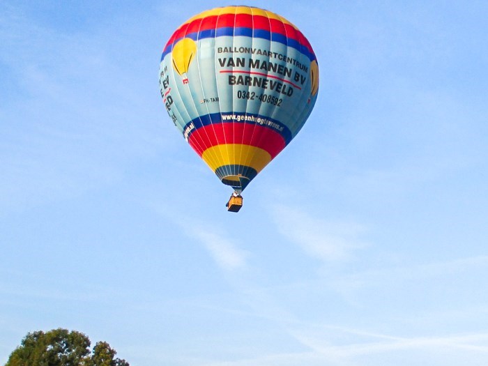 Een ballonvaart maken boven Soest